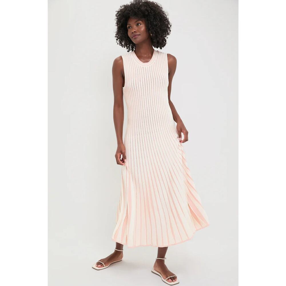 TUCKERNUCK Pink Stripe Knit Amie Dress Size S NWT Retail $298 Tuckernuck
